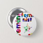 Feministisches Geleebonbon Button (Vorne & Hinten)