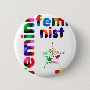 Feministisches Geleebonbon Button