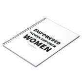 Feministisches gewundenes Notizbuch Notizblock (Linke Seite)