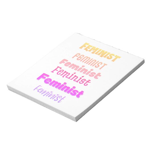 feministisches Notizblock (Rotiert)