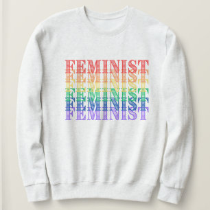 Feministisches Regenbogenpulli Sweatshirt