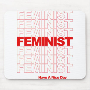 Feministisches Shirt Mousepad
