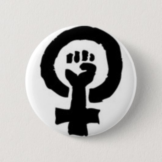 Feministisches Symbol Button (Vorderseite)