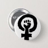 Feministisches Symbol Button (Vorne & Hinten)