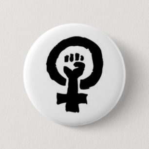 Feministisches Symbol Button