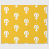 Feministisches Symbol Geschenkpapier (Flach)