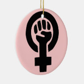 Feministisches Symbol Keramik Ornament (Rechts)
