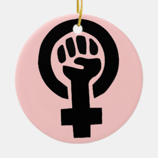 Feministisches Symbol Keramik Ornament