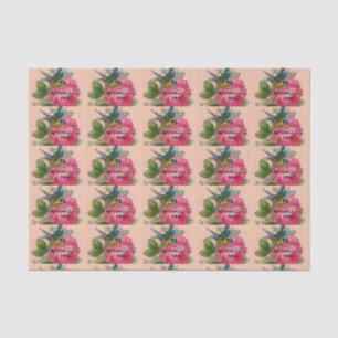 Feministisches Vintages VogelSeidenpapier Seidenpapier