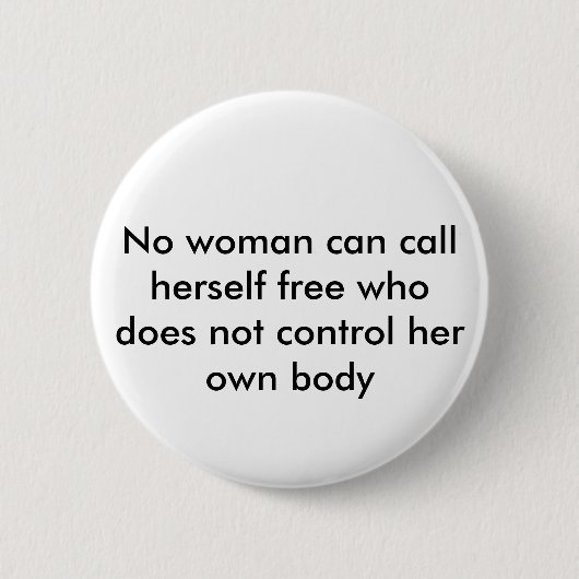 Feministisches Zitat Button (Vorderseite)