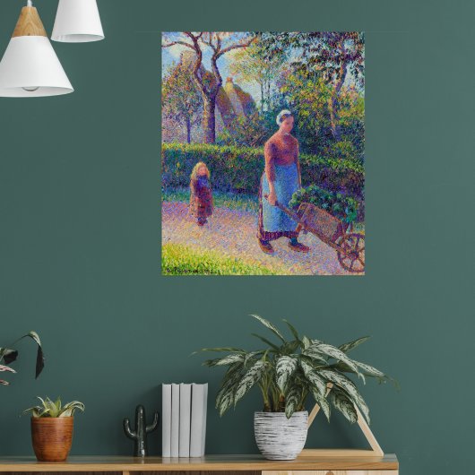 Femme à la brouette Camille Pissarro 1892 Poster (Wohnzimmer 1)