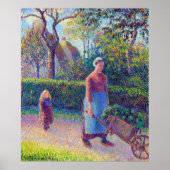 Femme à la brouette Camille Pissarro 1892 Poster (Vorne)