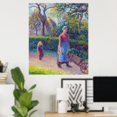 Femme à la brouette Camille Pissarro 1892 Poster (Heimbüro)