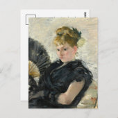 Femme À L'éventail | Berthe Morisot Postkarte (Vorne/Hinten)