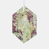 Femme à marguerite - Bericht über die Textilplatte Ornament Aus Glas (Vorderseite Links)