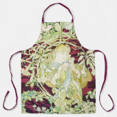 Femme à marguerite - Mucha daisy textile repro Schürze (Vorderseite)