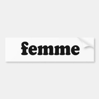 FEMME AUTOAUFKLEBER