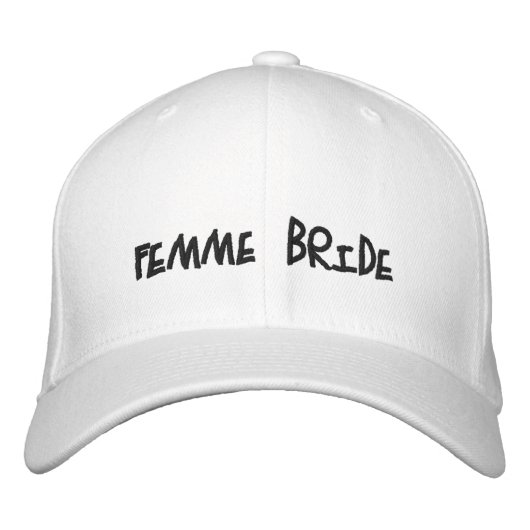 Femme Bride Bestickte Kappe (Vorderseite)