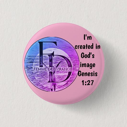 Femme Delivrance Button (Vorderseite)