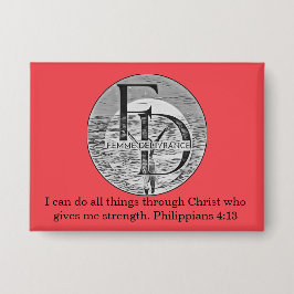 Femme Delivrance Button