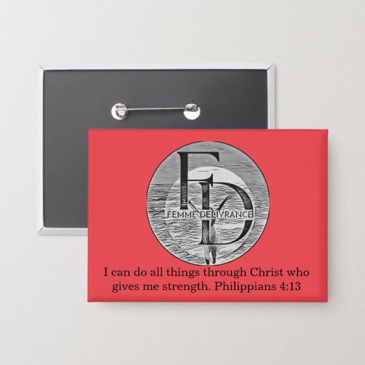 Femme Delivrance Button (Vorderseite/Rückseite)
