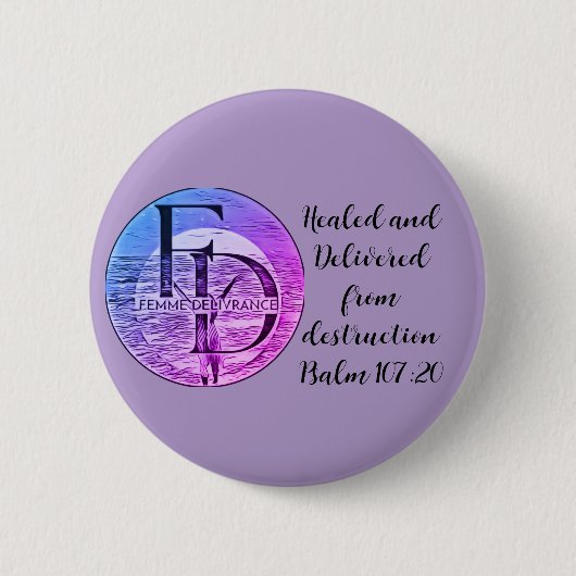 Femme Delivrance Knopf Button (Vorderseite)