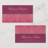 Femme Elegance Business Card Visitenkarte (Vorne/Hinten)