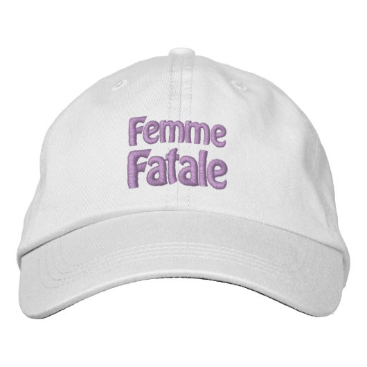 FEMME FATALE Cap Bestickte Kappe (Vorderseite)