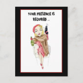 Femme Fatale Murder Mystery Einladung Postkarte (Vorderseite)