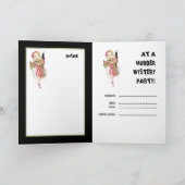 Femme Fatale Murder Mystery Invasion Card Einladung (Innenseite)