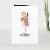 Femme Fatale Murder Mystery Invasion Card Einladung (Rückseite)