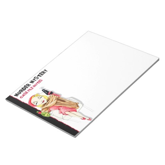 Femme Fatale Murder Mystery Large Notepad Notizblock (angewinkelt)