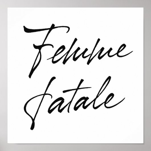 Femme Fatale Poster (Vorne)