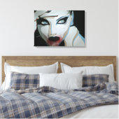 'Femme Fatale' Stretched Canvas Print Leinwanddruck (Insitu (Schlafzimmer))
