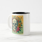 Femme Forte Skull Zweifarbige Tasse (Vorderseite Links)