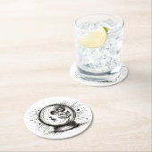 Femme Fortuna Runder Pappuntersetzer (Vor Ort)