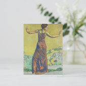 Femme Joyeuse Postkarte (Stehend Vorderseite)