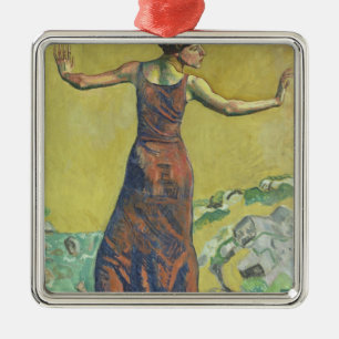 Femme Joyeuse Silbernes Ornament