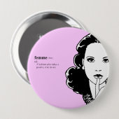FEMME lesbisch Button (Vorne & Hinten)