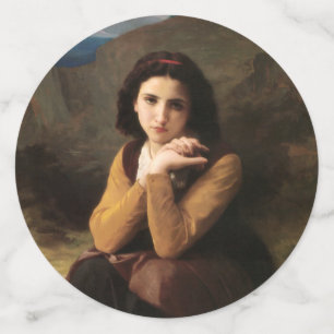 Femme Mignonne oder Junge Frau von Bouguereau Konfetti