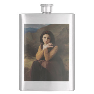 Femme Mignonne von Bouguereau oder Junge Frau Flachmann