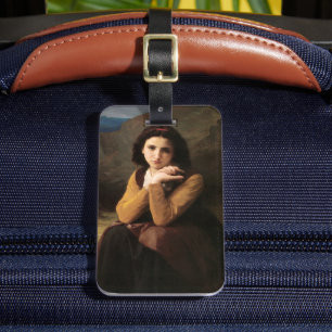 Femme Mignonne von Bouguereau oder Junge Frau Gepäckanhänger