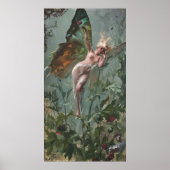 Femme Papillon, von Luis Ricardo Falero Poster (Vorne)