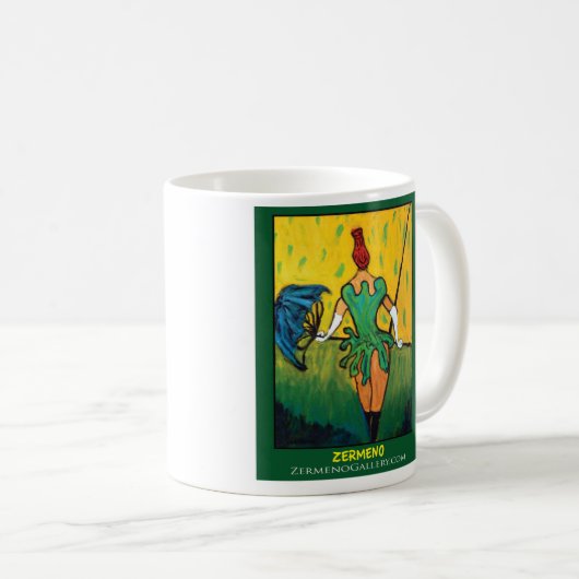"Femme Trapeze" durch Zermeno Kaffeetasse (VorderseiteRechts)