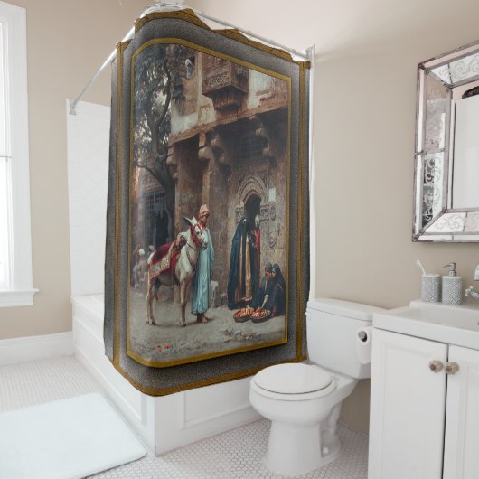 Femmes Arabes Devant Une Porte Duschvorhang (Beispiel)