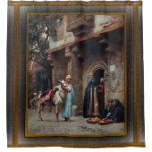 Femmes Arabes Devant Une Porte Duschvorhang (Vorderseite)