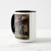 Femmes Arabes Devant Une Porte Tasse (Vorderseite Links)