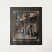 Femmes Arabes Devant Une Porte Wandteppich (Vorderseite)