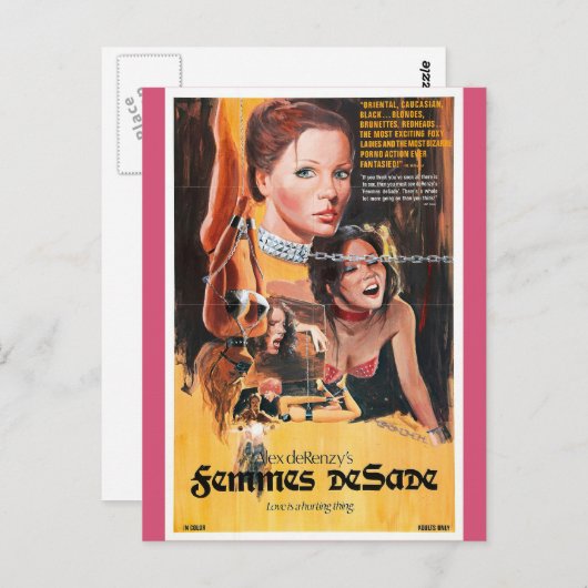 FEMMES DESADE POSTCARD POSTKARTE (Vorne/Hinten)