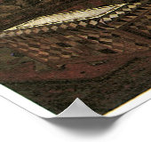 Femmes filant au Morac, Roudolf Ernst Poster (Ecke)